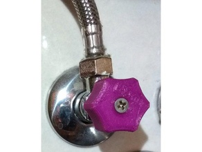 cap angle valve screw kappe f&uumlr eckventil mit schraube bathroom 3d print model - Mito3D