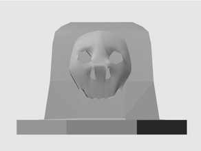 kafatası mezar taşı oyuncak oyun aksesuarlar dnd boardgame tahta oyunu oyunları token simgeleri 3d print model - Mito3D