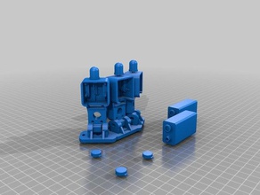 triple cam battery motor 3d printer accessories 3d print model - Mito3D