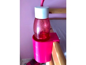 bottle holder unicorn organization bed bedroom children heatbed night water 3d print model - Mito3D