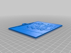 my customized lithophane 2d art 3d print model - Mito3D