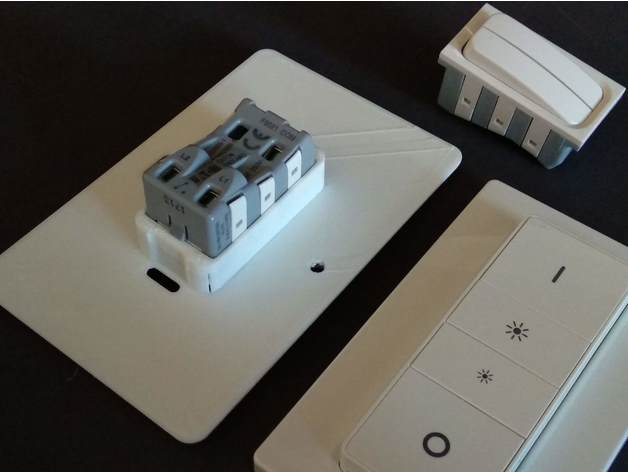 philips hue dimmer euro adattatore eaton interruttore arredamento 3D print model - Mito3D