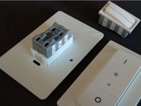 philips hue dimmer switch euro adapter eaton decor 3d print model - Mito3D