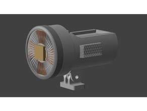 diy iluminação 100w led projector o cinema lâmpada 3d print model - Mito3D