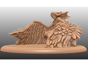 harpy tabletop miniature toys games 28mm adult beauty critical role dnd dungeons dragons fantasy feather female figurine gaminig gloomhaven goddess nsfw nude pathfinder rpg sculpture statue warhammer wings wingspan woman 3d print model - Mito3D