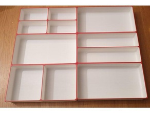 drawer divider kitchen dining 3d print model - Mito3D
