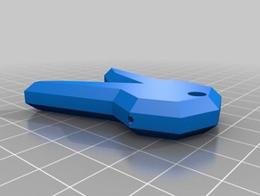 dva pistola de luz llavero supervisión agujero llaveros 3d print model - Mito3D