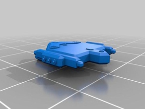 pirate destroyer toys games battles fleet orion pirates starship trek 3d print model - Mito3D