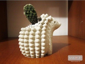 puercoesp&iacuten maceta de cactus la oficina en materas 3d print model - Mito3D