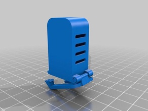 hinged toothbrush cover 3d print model - Mito3D