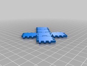 my customized hinge snap cube net 3d print model - Mito3D