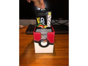 alcove flip box trading card dice drawer divider pokemon tcg magic gathering mtg 3d print model - Mito3D