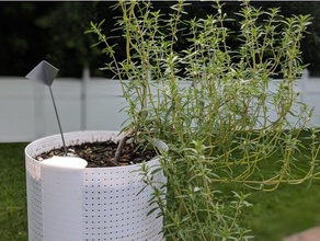 mosquito-proof self watering planter outdoor garden air prune float valve plants plant pot 3d print model - Mito3D