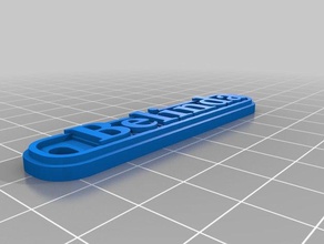 ella blue keychains customized 3d print model - Mito3D