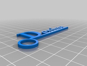 denise keyring keychains customized 3d print model - Mito3D