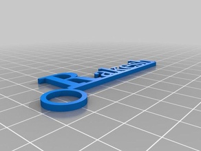rakesh keyring keychains customized 3d print model - Mito3D