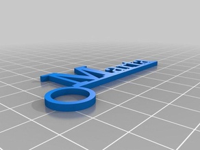 marta keyring keychains customized 3d print model - Mito3D
