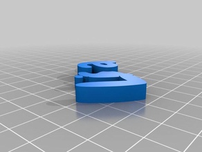 meine angepasste iamburnys v2text name keyring keyfob Schlüsselanhänger 3d print model - Mito3D