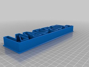 my customized custom text cookie cutter kitchen dining 3d print model - Mito3D