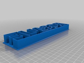 rosalie cookie cutter customized 3d print model - Mito3D