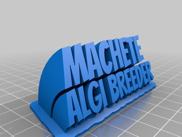 machete office customized 3D print model - Mito3D