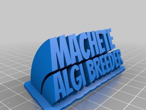 machete office personalizzato 3d print model - Mito3D