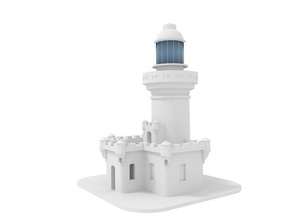 cape byron lighthouse buildings structures architecture australia 3d print model - Mito3D