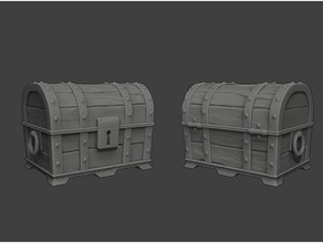 treasure chest - disguised mimic d&d miniature 28mm 54mm creature dd dnd dungeons dragons gold loot mini monster monstrosity pathfinder tabletop gaming 3d print model - Mito3D