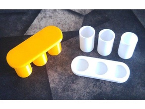 morningmiddayevening pill organizer containers container 3d print model - Mito3D