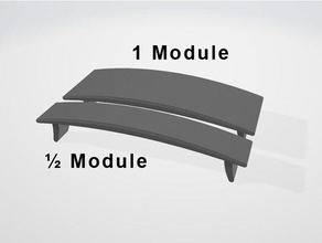 la cubierta en blanco din módulo de distribución eléctrica tableros componible 1m &frac12m electrónica riel montaje carril electricidad 3d print model - Mito3D