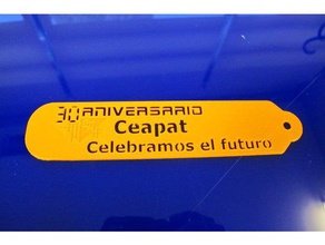 segnalibro marcap ginas anniversario ceapat 3d print model - Mito3D