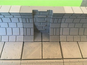 esgoto escada openforge 20 compatíveis brinquedo jogo os acessórios dnd terreno telhas masmorras e dragões dungeon tiles pathfinder esgotos tampo de mesa jogos rpg 3d print model - Mito3D