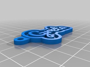 mi tecla personalizada de la cadena su nombre personal llaveros 3d print model - Mito3D