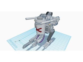 donnerk&oumlnig Fahrzeuge mech sci-fantasy Dampf-mech steam punk 3d print model - Mito3D