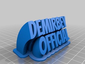 demirbey oficial office personalizado 3d print model - Mito3D