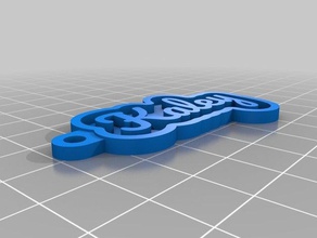 kaley Schlüsselanhänger angepasst 3d print model - Mito3D