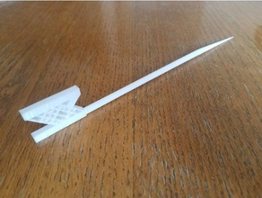 music baton staff handle wand 3d print model - Mito3D