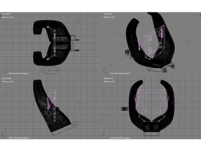 tarantola ventilatore radiale fang abs remix 3d la stampante parti bltouch zanne tevo 3d print model - Mito3D