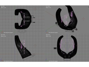 tarántula ventilador radial fang abs remix 3d de la impresora partes bltouch colmillos tevo 3d print model - Mito3D