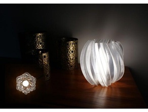 von koch frattale vaso lampada arredamento 3d print model - Mito3D