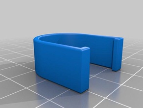pvc tube wall mount bathroom pipe support 3d print model - Mito3D