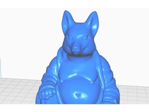 fox buddha animal collection sculptures foxes remix 3d print model - Mito3D