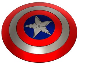 captain shield 3d printing avengers america 3d print model - Mito3D