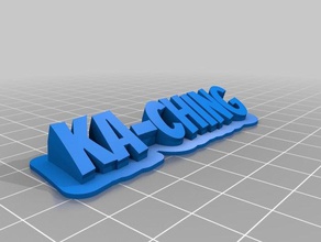 ka-ching office personalizzato 3d print model - Mito3D