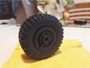 wpl b36 truck beadlock wheels ural wheel crawler 3d print model - Mito3D
