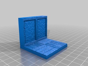 wooden wall 2x2 openforge 20 compatible toys games dungeons dragons pathfinder tabletop 3d print model - Mito3D