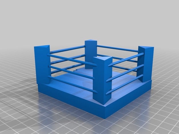 ring boxe - Spielzeug Spiele pugilato 3D print model - Mito3D