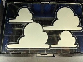 andys nuages décor décorations stensil toy story mur s'accroche 3d print model - Mito3D