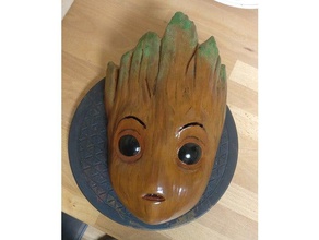baby groot mask costume cosplay do not want guardiansofthegalaxy marvel no more groots 3d print model - Mito3D