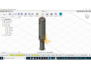 silenciador de la proposición arma fuego prop 3d print model - Mito3D
